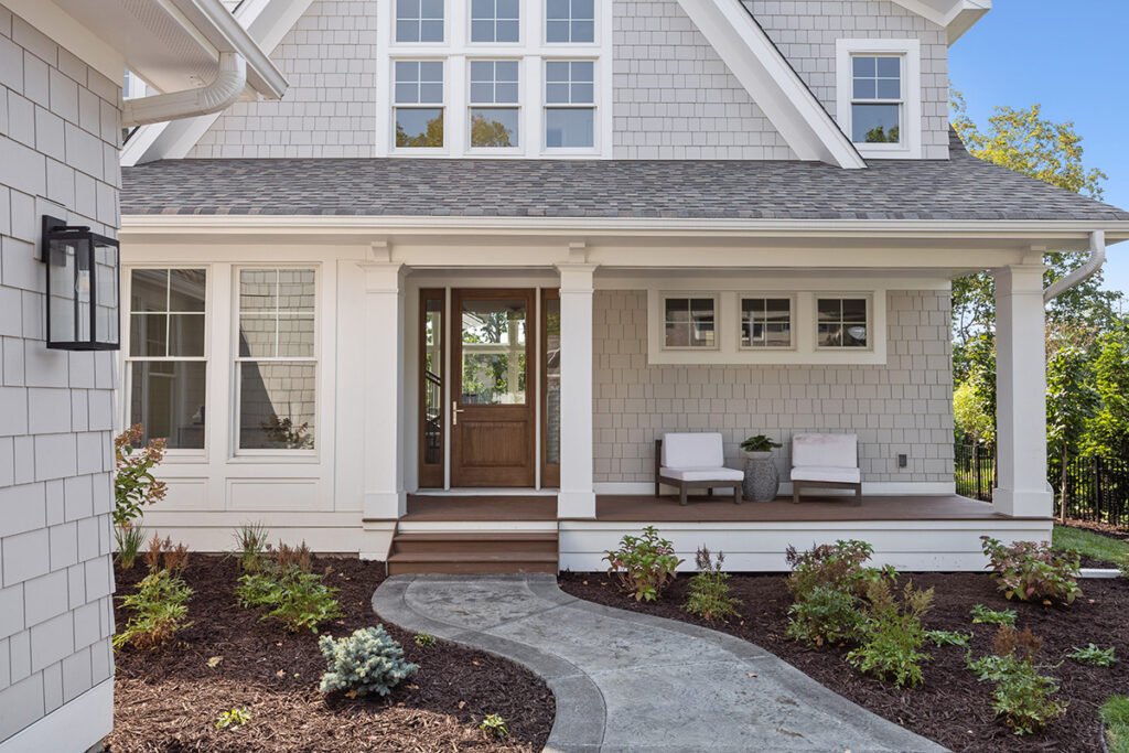 Wayzata, MN - Landscape Stamped Concrete Sidewalk