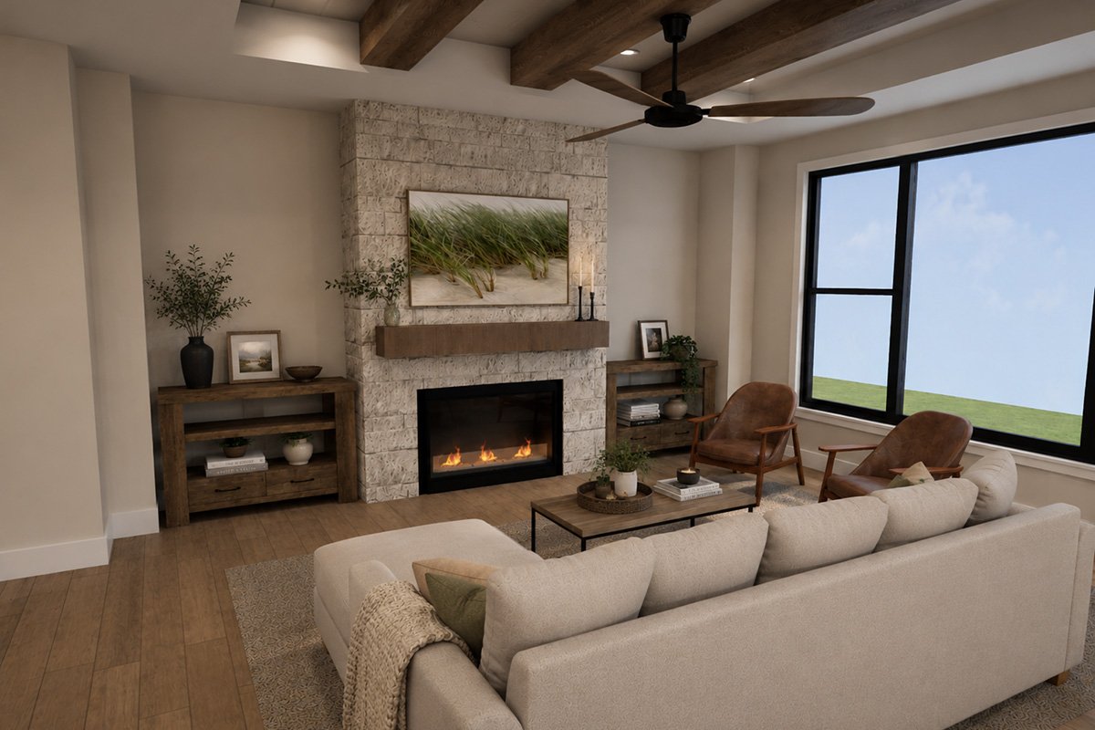 Haven Woods - Great Room Rendering